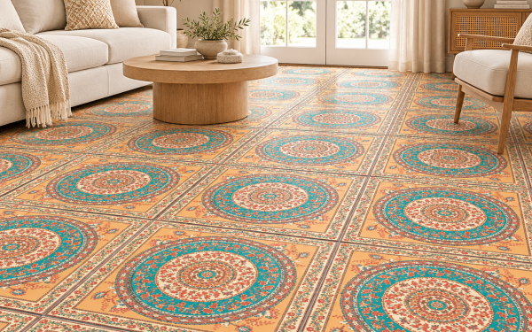 1.5mm Peel and Stick Floor Tiles | Deyou Home Decor