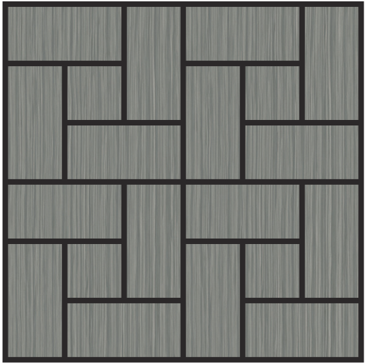 灰木纹编织几何自粘聚酯纤维墙板 60×60cm BS-B1-3102-4