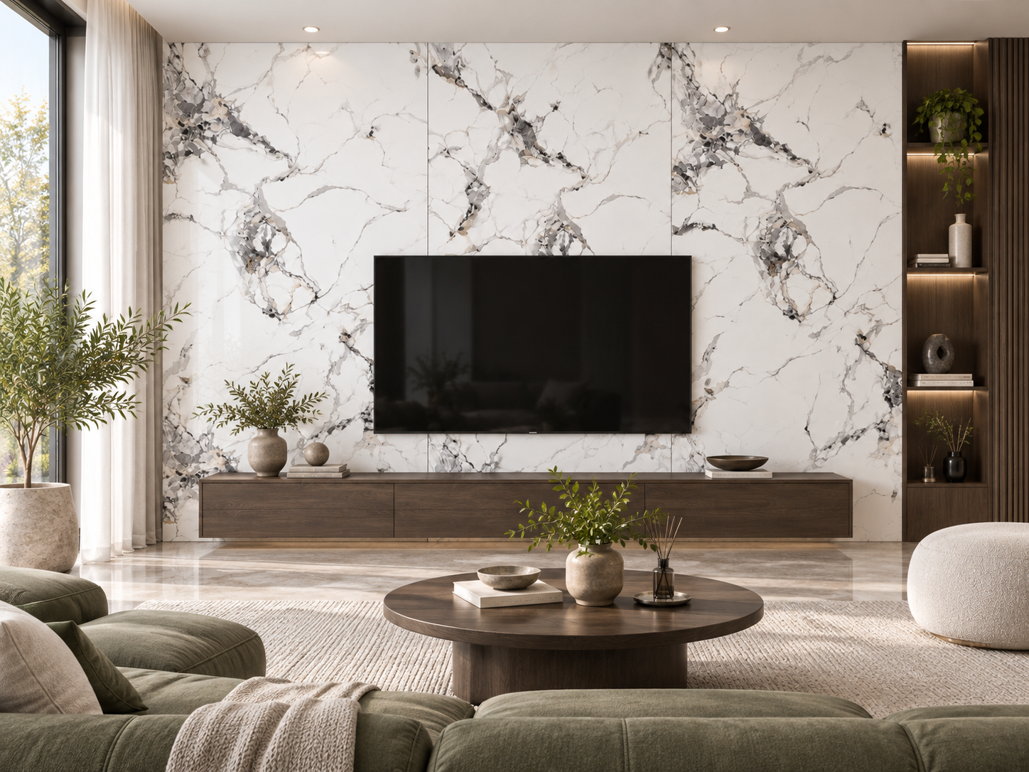 UV Protected PVC Wall Panel - 4x8 ft, Fireproof & Waterproof 5