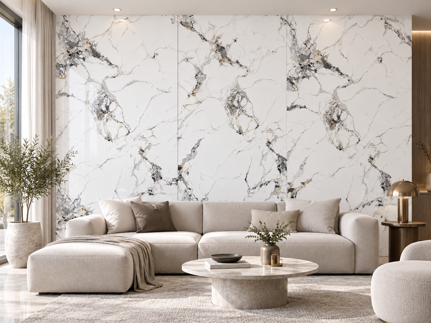 UV Protected PVC Wall Panel - 4x8 ft, Fireproof & Waterproof 6