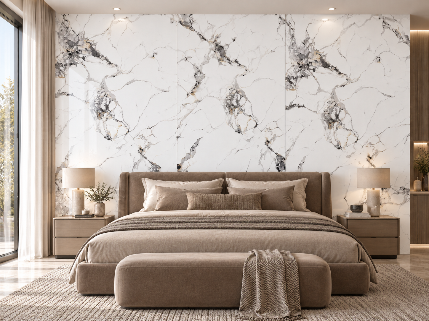 UV Protected PVC Wall Panel - 4x8 ft, Fireproof & Waterproof 4
