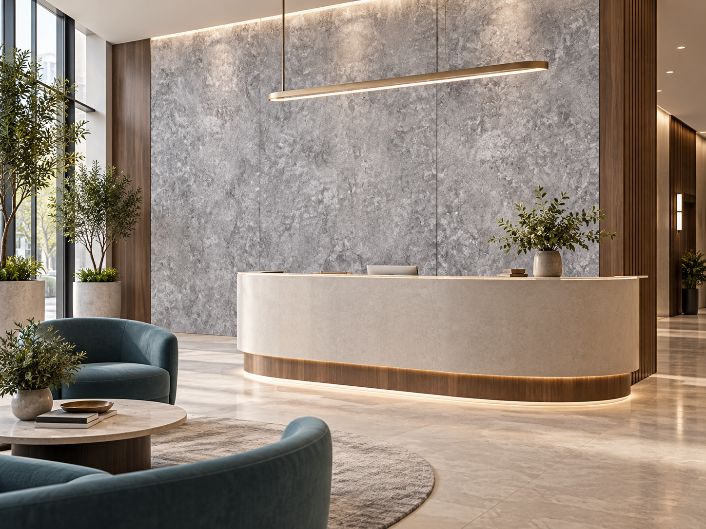 Light Grey Cloud Marble UV Wall Panel 6