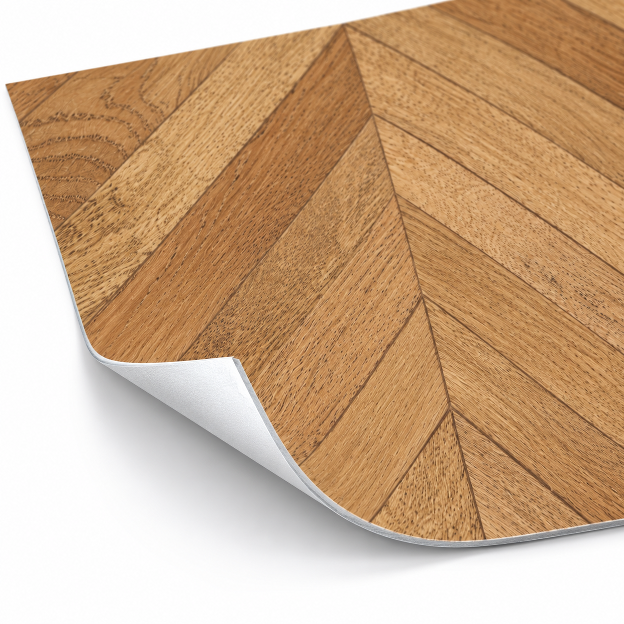 Light Wood Grain Herringbone Peel and Stick Floor Tiles 4