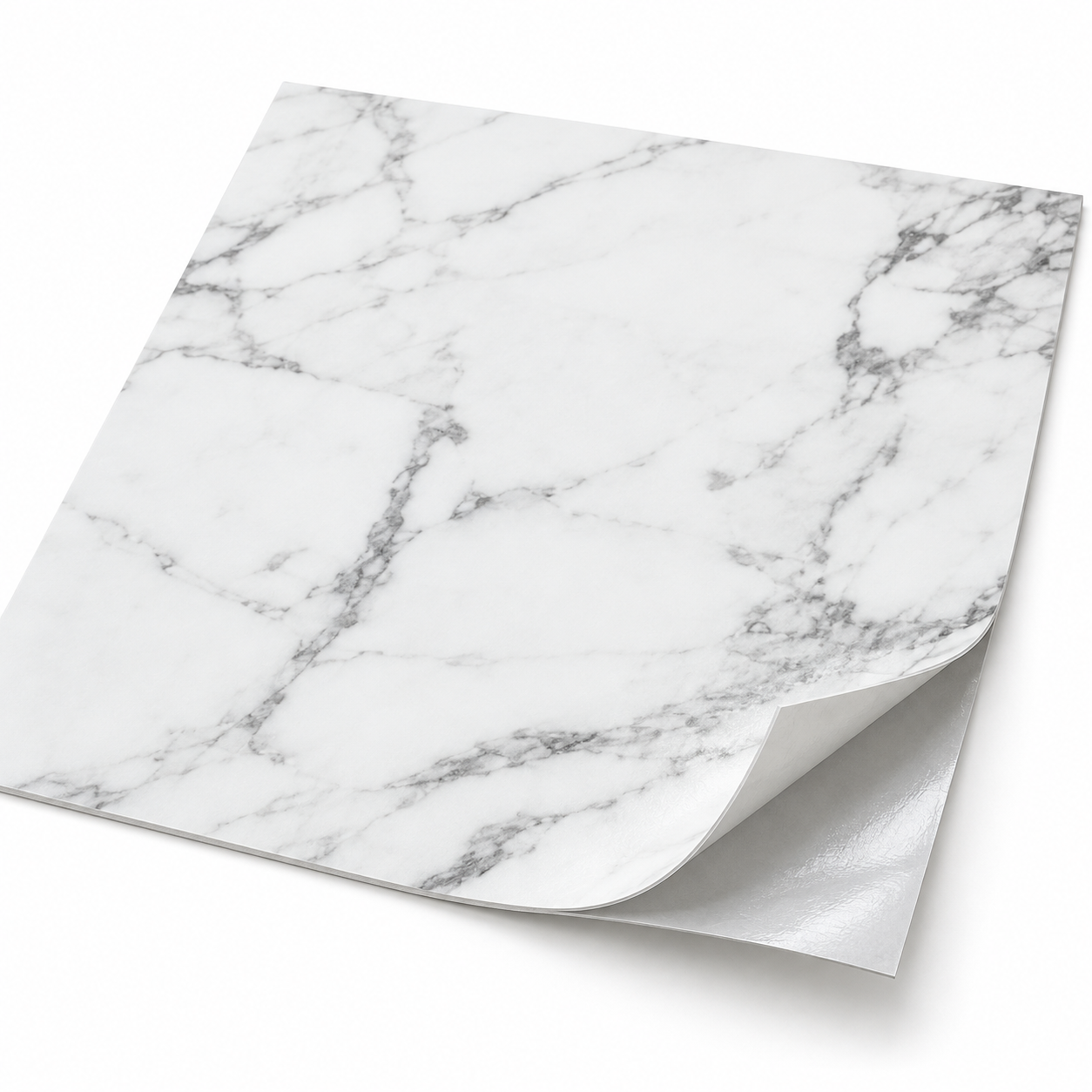 白色大理石纹自粘地板贴｜300×300mm｜1.5mm 4