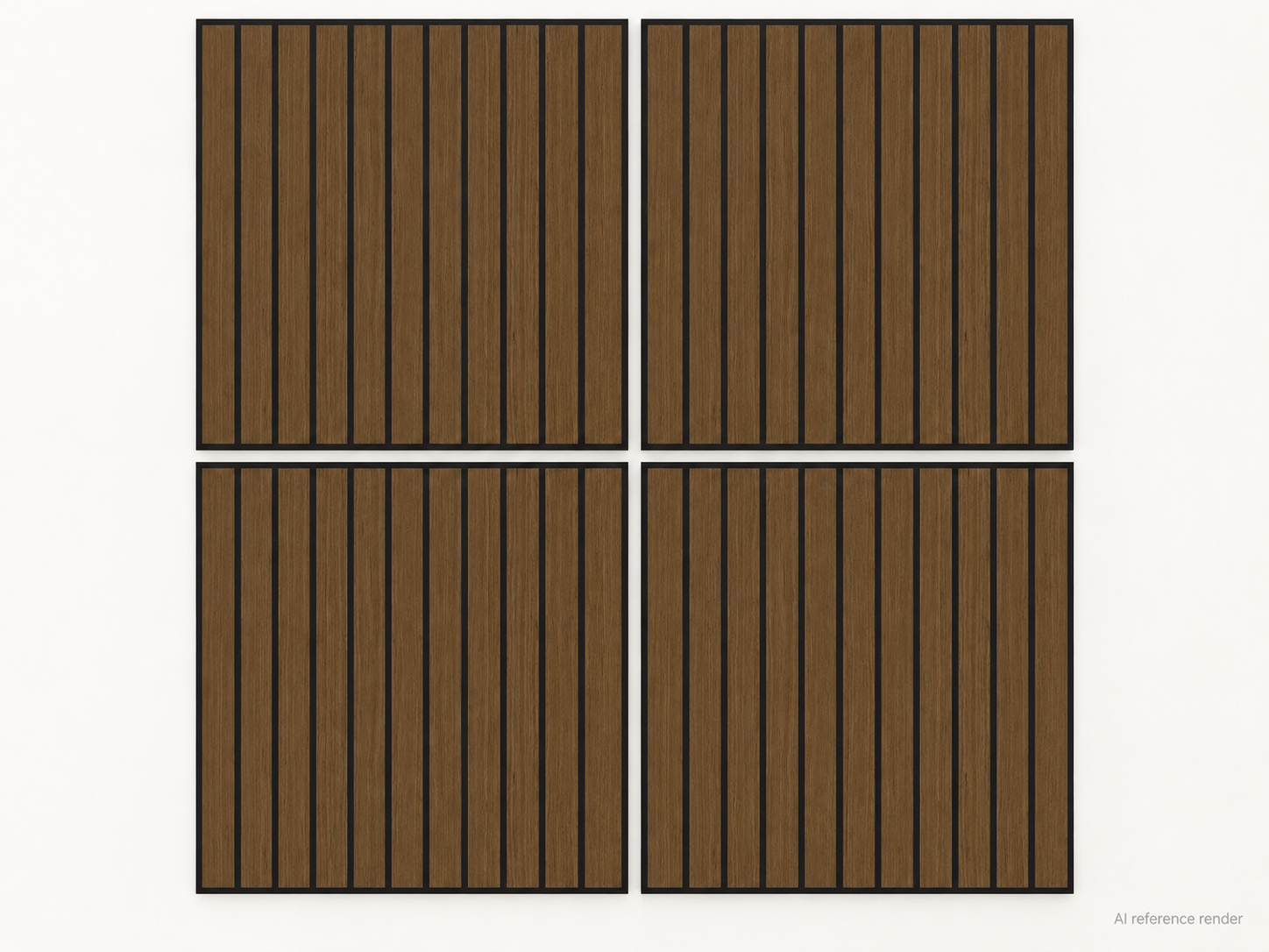 竖条木纹自粘聚酯纤维墙板 60×60cm BS-A1-3103 5